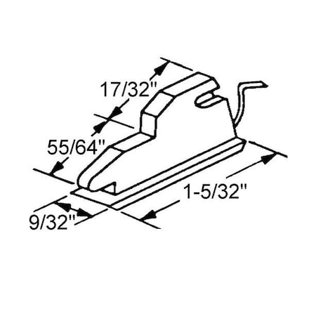 Strybuc White Vent Lock 900-11406
